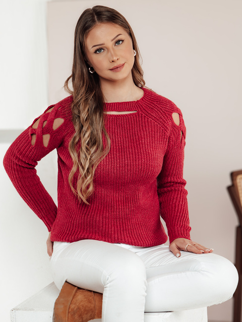 Ženski pulover SLITARIA pink Dstreet MY2411