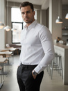 Moška elegantna bela srajca Dstreet DX2617