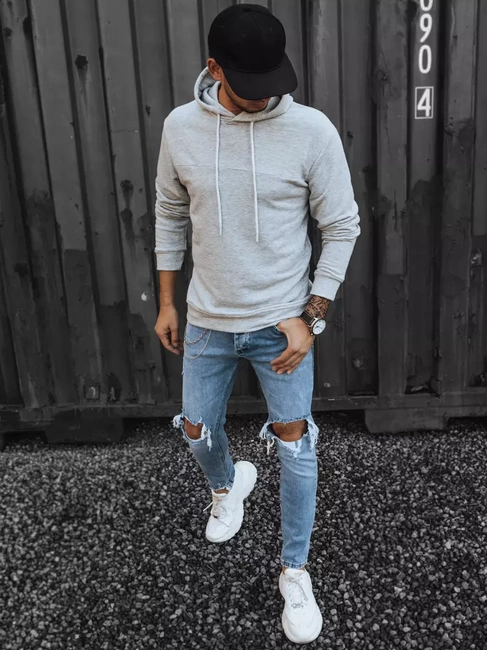 Moška jopa s kapuco Barva siva DSTREET BX5471