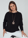 Ženska bluza WERIIO z obeskom črna Dstreet RY2710