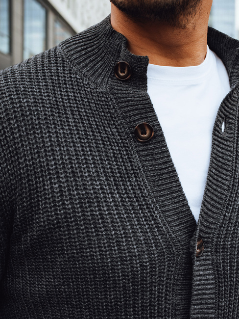 Moška temno siva jopica Dstreet WX2345