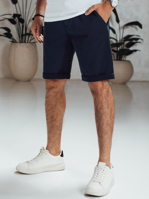 Moške kratke hlače iz džinsa mornarsko modre barve Dstreet SX2546