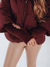 MISSLAYER ženska zimska jakna s kapuco bordo Dstreet TY5037