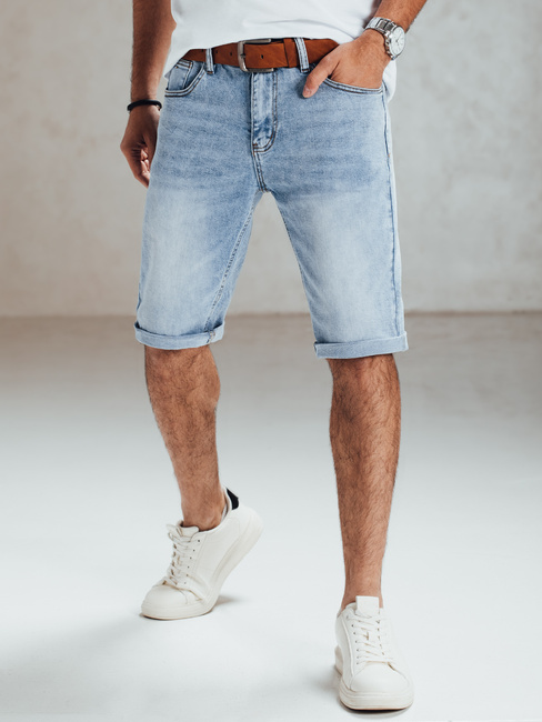 Moške kratke hlače iz džinsa modre barve Dstreet SX2548