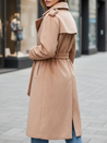 Ženski zimski plašč classic trench camel Dstreet NY0763z