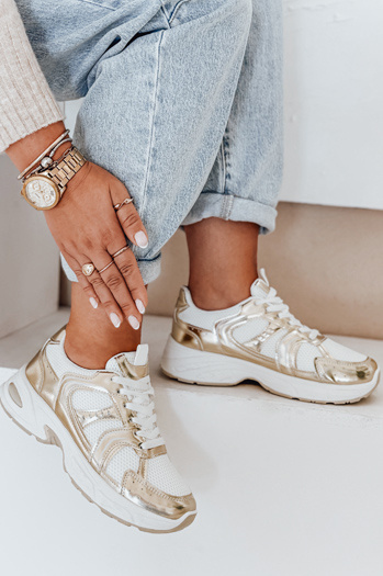 Ženske superge z ravnim podplatom GLISSWALK gold Dstreet ZY1002