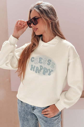 Ženska bluza HAPIRES bela Dstreet BY1484