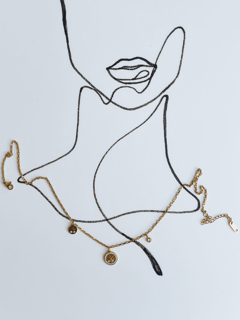 Ženska ogrlica PLAYA Barva zlati DSTREET IY0076