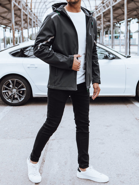 Moška softshell jakna Barva Temno siva DSTREET TX4481