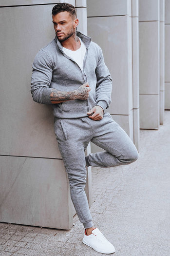 Moške komplet trenirke Barva Antracitna DSTREET AX0734