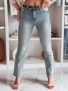 Ženske jeans hlače na zvonec s pasom FAREVIS blue Dstreet UY2483_3