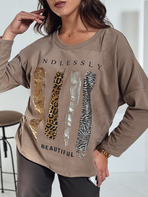 Ženska bluza MODEZINE beige Dstreet RY2688