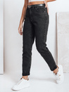 Ženske kavbojke mom fit black Dstreet UY2779