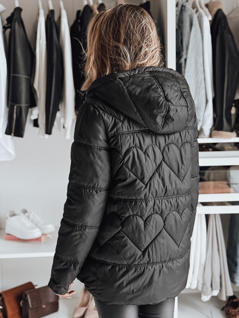 Ženska prešita jakna OLMO black Dstreet TY4242