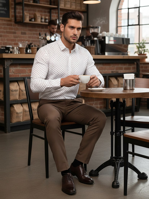 Moška bela srajca Dstreet DX2437