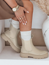 Ženski škornji LUXIBOOTS na platformi bež Dstreet ZY0487