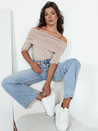 Ženska elegantna bluza POLL Barva Bež DSTREET RY2513