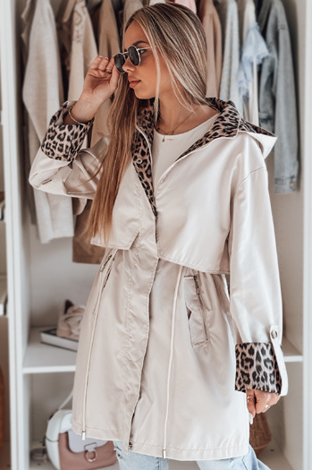 Ženska prehodna jakna PANTER bunda bela Dstreet TY4802