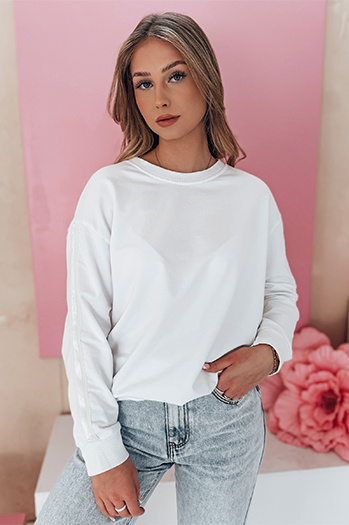 Ženska majica LUMIVIA ene velikosti bela Dstreet BY1372