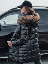 Kurtka damska czarna WINTERZIP z kapturem Dstreet TY4568