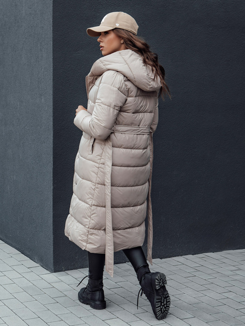 Płaszcz zimowy damski GRACE beżowy Dstreet TY4518