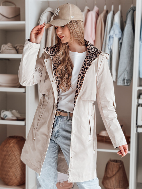 Ženska prehodna jakna parka FERISSA beige Dstreet TY4872