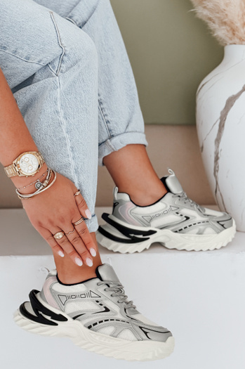 Ženske športne srebrne superge Dstreet ZY1007