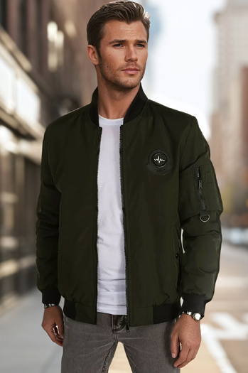 Moška prehodna bomber jakna zelena Dstreet TX5018