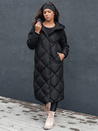 Ženska prešita zimska jakna s kapuco FEMACOAT black Dstreet TY4593