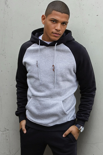 Moška jopa s kapuco Barva Svetlosiva DSTREET BX5492