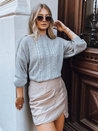 Ženski oversize pulover CAMELLIA Barva siva DSTREET MY2112