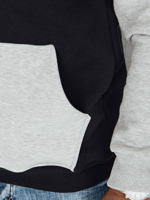 Moška osnovna majica s kapuco črna Dstreet BX5889