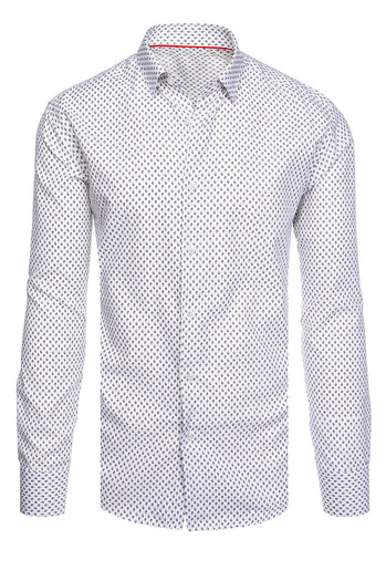 Moška srajca z dolgimi rokavi Barva Bela DSTREET DX2507