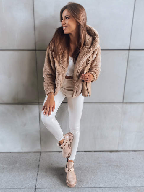 Ženska jakna FRESCO camel Dstreet TY2973