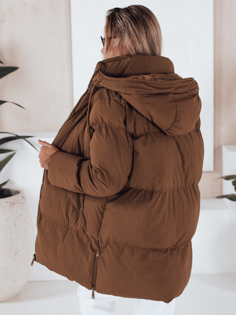 Ženska prešita jakna LETLIS camel Dstreet TY3245