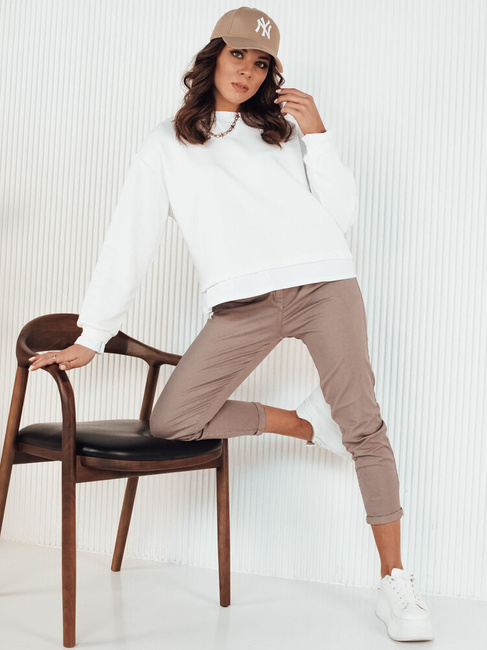 Ženska jopa brez kapuce LORAN Barva Bela DSTREET BY1251