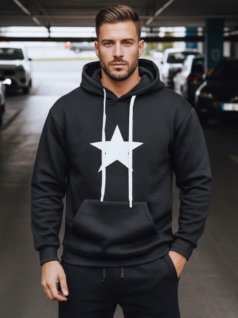 Moška kapuca črna Dstreet BX5924