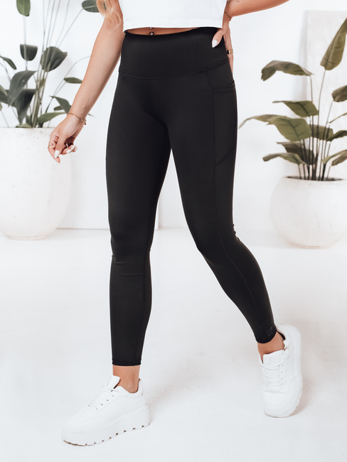 Ženske športne gamaše LEGGIVIBE black Dstreet UY2723
