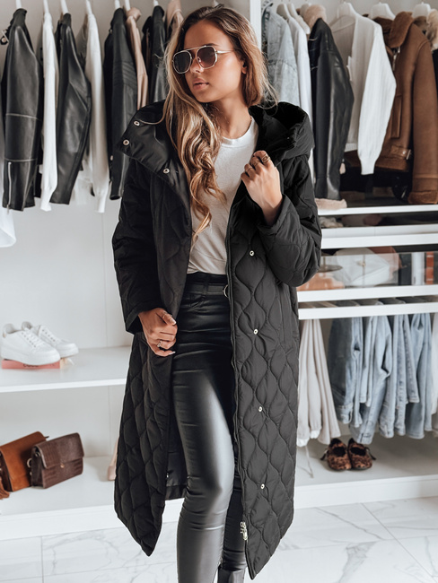 Ženska zimska bunda LIKEMIRA quilted black Dstreet TY4929