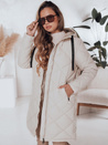 Ženska zimska bunda SNOWVIBE light beige quilted Dstreet TY4990