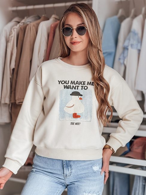 Ženska bluza GOOSHY ecru Dstreet BY1427