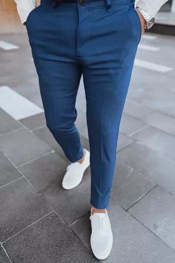 Moške chino hlače Barva Mornarica DSTREET UX3979