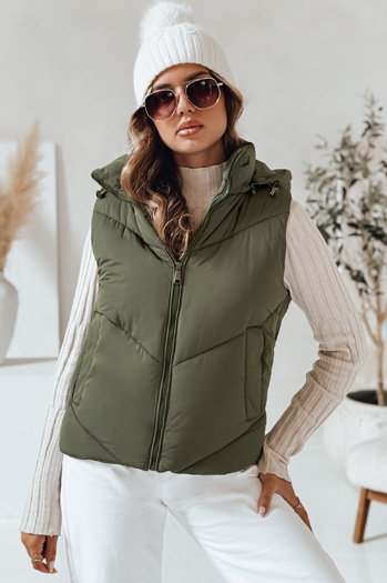 Ženski prešiti telovnik LIKEHUGS green Dstreet TY4977