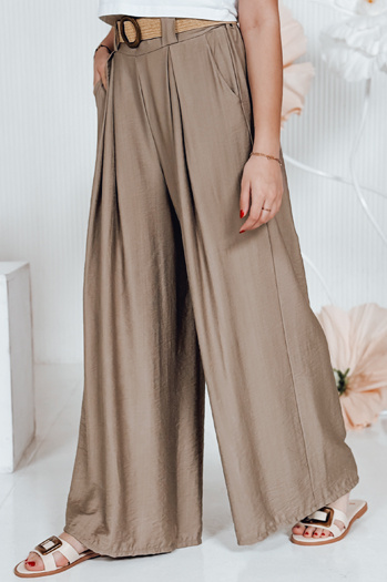 Ženske hlače MIRELOU brown Dstreet UY2714