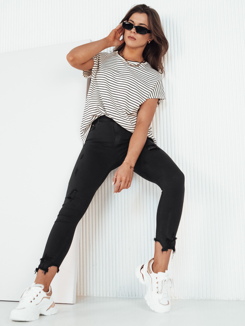 Ženske jeans hlače FAROL black Dstreet UY1906