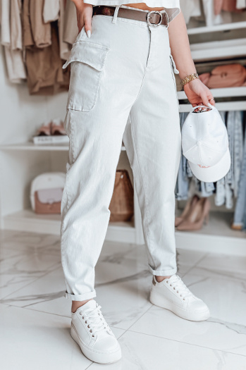 Ženske vrečaste hlače GOTRENDI svetlo siva Dstreet UY2529