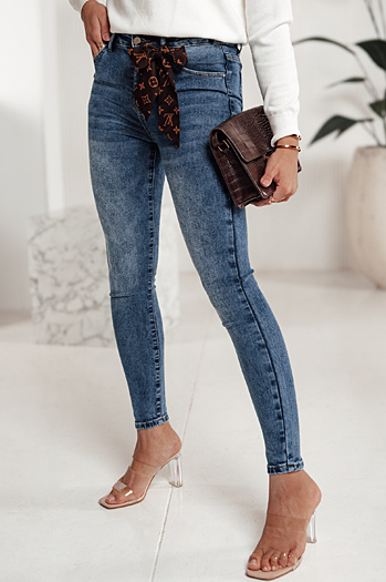 LEVILTI ženske hlače iz džinsa modre Dstreet UY2199