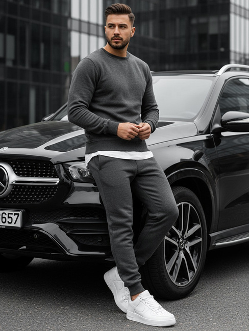 Moška gladek jopa Barva Antracitna DSTREET BX2405