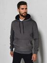 Moška osnovna majica s kapuco v grafitni barvi Dstreet BX5861