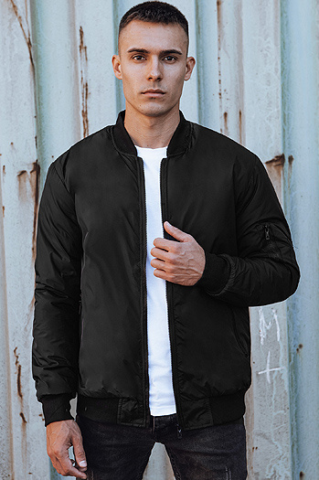 Moška prehodna bomber jakna črna Dstreet TX4858